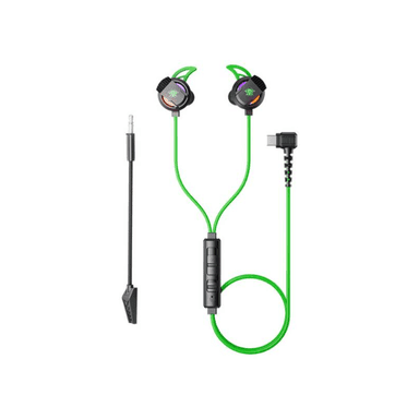 Plextone RX3 Plus USB Type C RGB Gaming Earphones Bass Wired In-Ear Headset with Dual Mic