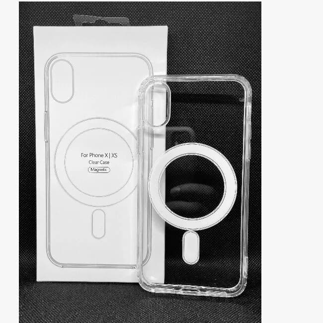 iPhone X/XS Case, Compatible with Magsafe Wireless Charging, Anti-Yellow Shockproof and Military Drop Protection, Transparent Phone Case for iPhone X/XS-Clear
