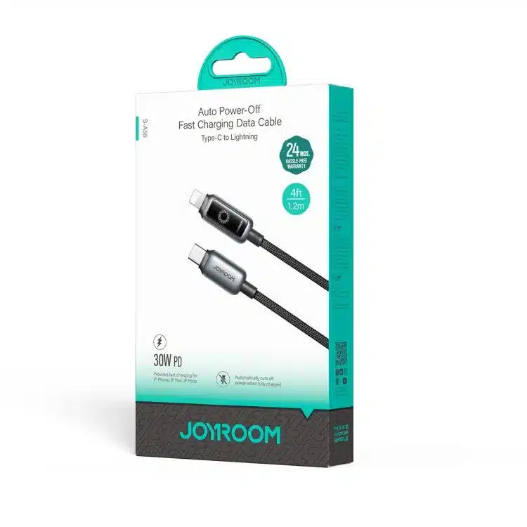 JOYROOM S-A28 30W PD Type-C to iPhone Lightning Fast Charging Data Cable - 3.3ft / 1m