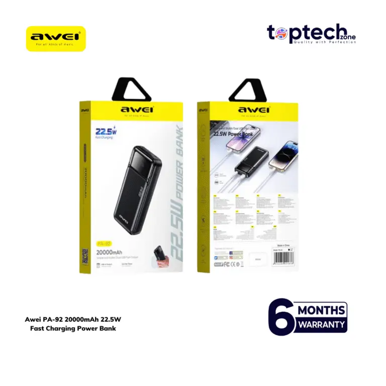 Awei P13K / PA50 / PA‑92 22.5W Fast Charging Power Bank